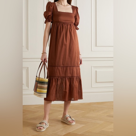 Reformation Dresses Reformation Bekkah Crocheted Lace Maxi Dress